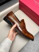 Ferragamo Man Brown  Calfskin Business Leather Shoes 042899 (6)_th.jpg